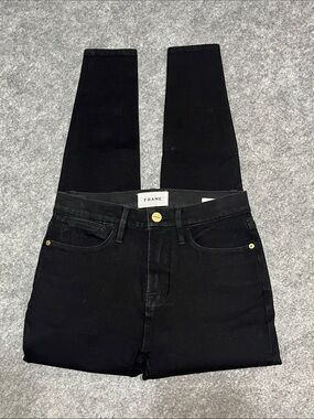Frame Black Le High Skinny Jeans
